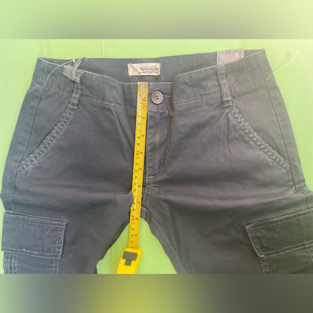 LOW RISE CARGO Sound & Matter Navy Blue Casual Pants NEW WITH TAGS SIZE 0 - Picture 10 of 14